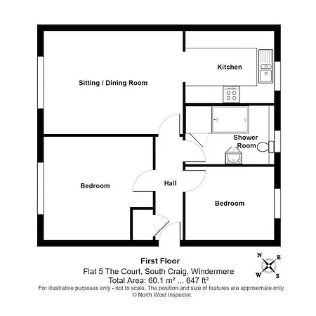 公寓 No. 5 The Court-with Free Parking