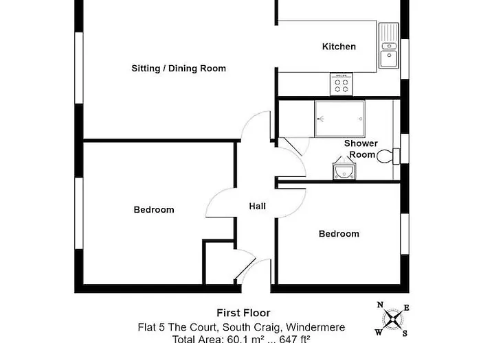 Apartamento No. 5 The Court-with Free Parking